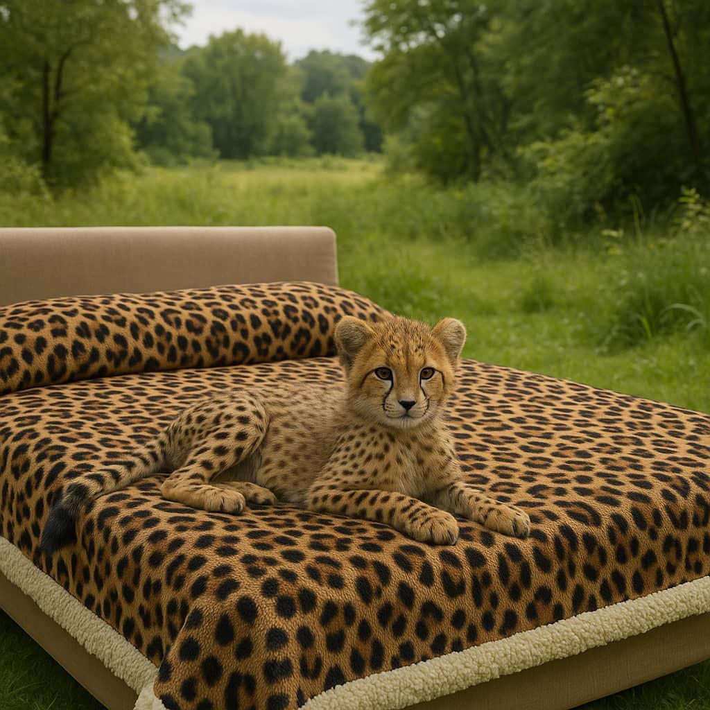 طرح پلنگی قهوه ای